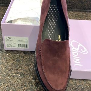 Burgundy leather chunky loafer size 11